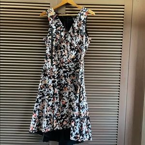 White House black market floral pattern dress